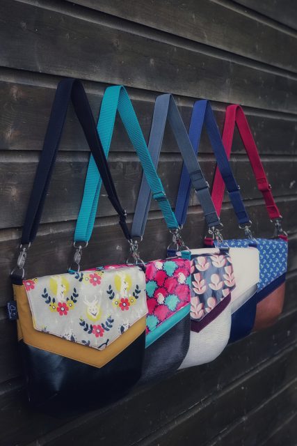 Tasche VARA Hansedelli Umhängetasche nähen moderne Schultertasche Schnittmuster 4 Jahre VARA