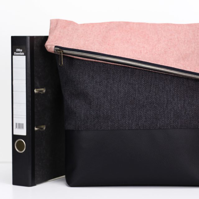 FoldOver 2.0 Hansedelli nähen Fold Over big Schnittmuster Rucksacktasche mit Ordner