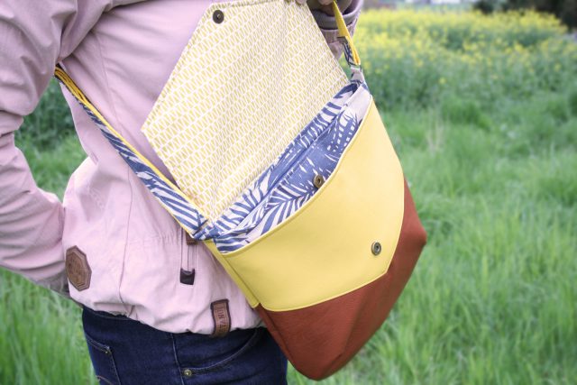 Tasche VARA Hansedelli Umhängetasche nähen moderne Schultertasche Schnittmuster