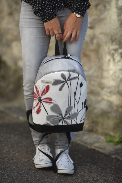 Rucksack ROANA von Hansedelli Blumen einfach Rucksack nähen Schnittmuster