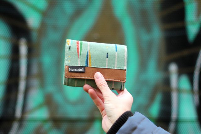 Mr Ryks Hansedelli Cotton Steal Pfeile mint gold Männergeldbörse nähen Portemonnaie für Männer Schnittmuster Kindergeldbörse