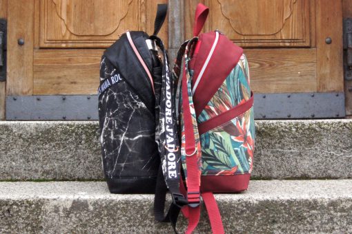 Rucksack ROANA von Hansedelli Marmor Dschungel Rucksack nähen Schnittmuster