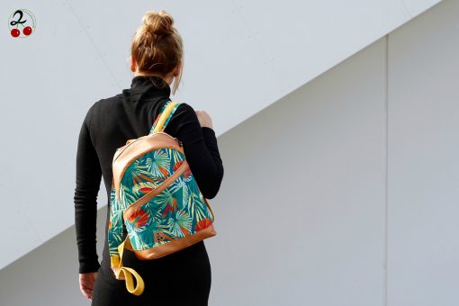 Rucksack ROANA von Hansedelli Dschungel Kupfer Rucksack nähen Schnittmuster