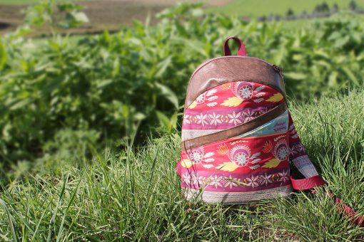 Rucksack ROANA von Hansedelli Ethnomuster rot