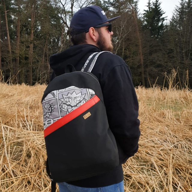 ROANO Hansedelli Rucksack nähen für Männer Schnittmuster backpack pattern Comic