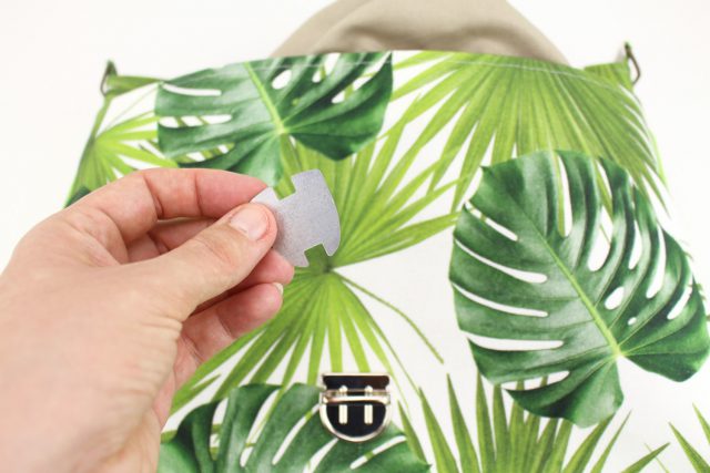 Mappenschloss befestigen Taschenverschluss Hansedelli Taschenzubehör verwenden Tasche nähen