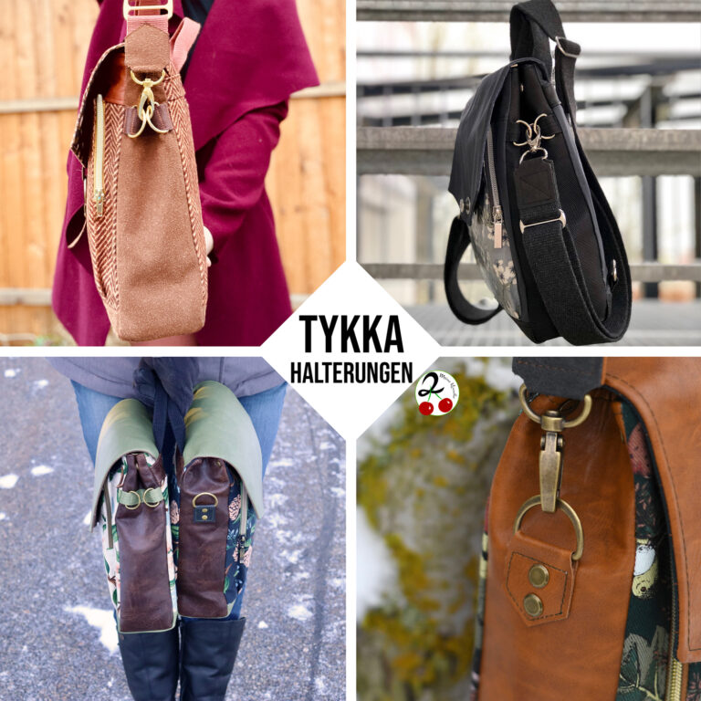 Fächer in Tykka Hansedelli 2in1 Tasche Schnittmuster Rucksacktasche nähen